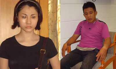 Tú bà Nguyễn Hoàng Thụy Vy và tú ông Sơn “Pê-đê”.