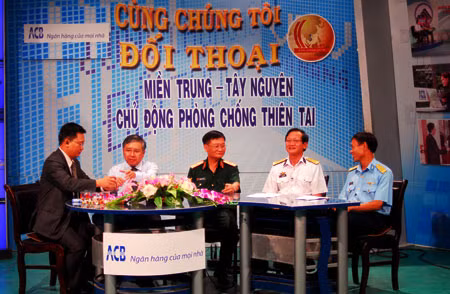 Toàn cảnh buổi tọa đàm Miền Trung - Tây Nguyên tích cực chủ động phòng chống thiên tai.