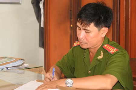 Trung tá Nguyễn Xuân Tiến.