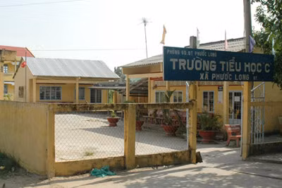 Trường Tiểu học C Phước Long - nơi xảy ra vụ án kinh hoàng không ai ngờ.