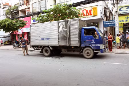 Hiện trường xảy ra vụ tai nạn.