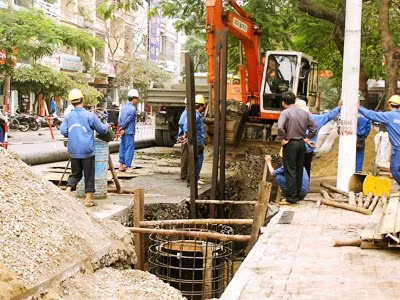 Nhiều tuyến phố được chỉnh trang nhưng đang là nỗi lo ngập úng.