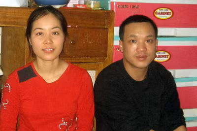 Vợ chồng anh Trung - chị Liên.