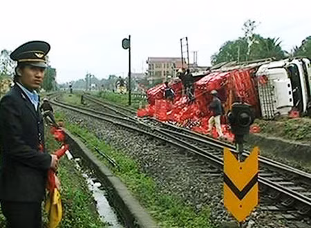 Hiện trường vụ tai nạn.