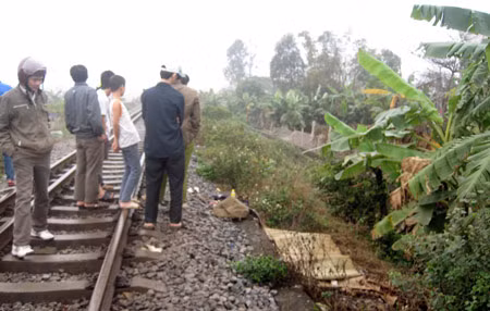 Hiện trường vụ tai nạn.