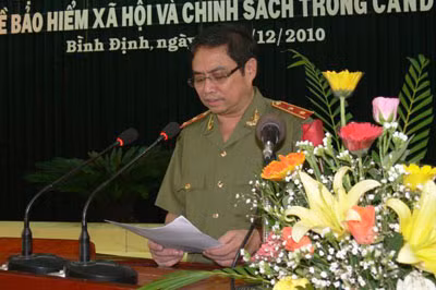Trung tướng Phạm Minh Chính - Thứ trưởng Bộ Công an phát biểu chỉ đạo tại hội nghị.