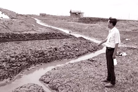 Kênh đào chưa sử dụng đã cạn.