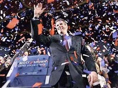 Scott Brown - ứng cử viên Cộng Hòa chiến thắng tại Massachusetts.