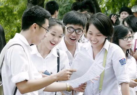 Học sinh thi tốt nghiệp.