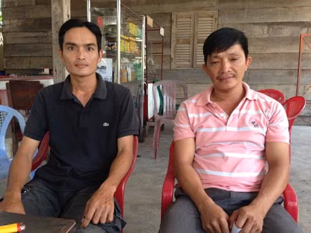 Anh Lê Văn Tâm và Huỳnh Văn Tây - hai nạn nhân của Hào Dương.