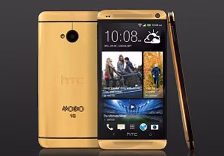 Chỉ có 5 chiếc HTC One mạ vàng 18 kara trên thế giới.