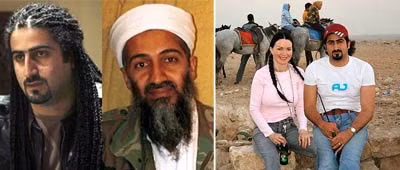 Omar Osama bin Laden cùng bố và ...vợ mới ly hôn.