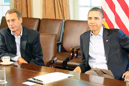 Tổng thống Barack Obama và Chủ tịch Hạ viện John Boehner.