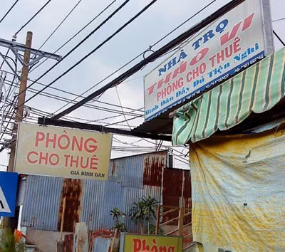 Nhà trọ nơi Khánh ra tay sát hại chị P.