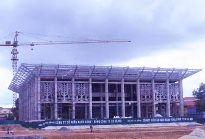 Công trình Quảng trường - Nhà văn hóa trung tâm tỉnh Quảng Trị.