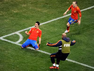 David Villa đang là chân sút tốt nhất của đội tuyển Tây Ban Nha.