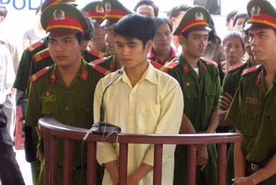 Lê Anh Dũng tại phiên tòa.