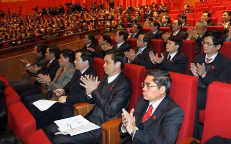 Đại biểu Khối các cơ quan Trung ương dự Đại hội. Ảnh: TTXVN.