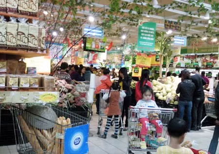 Thị trường Tết năm nay “im ắng” hơn nhiều so với năm trước.