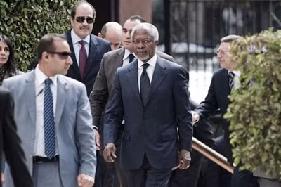 Cựu Tổng thư ký LHQ Kofi Annan tất bật với các chuyến công du tới Nga và Trung Quốc nhằm tìm kiếm cơ hội giải quyết cuộc khủng hoảng ở Syria.