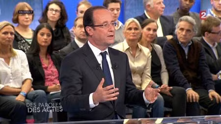 Ông Francois Hollande đang chiếm ưu thế tại vòng 2 cuộc bầu cử Tổng thống Pháp. Ảnh: Reuters.