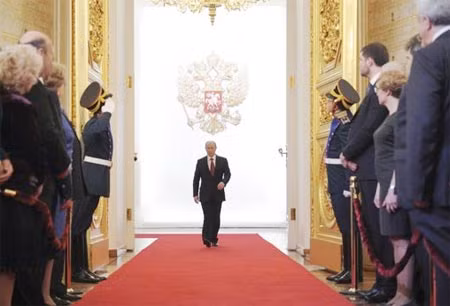 Ông Vladimir Putin tại điện tại điện Kremlin ngày 7/5.