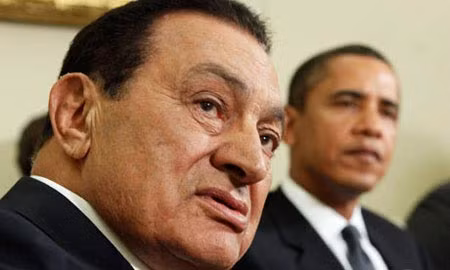 Obama và Mubarack tại Cairo 2009.
