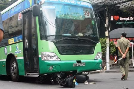 Hiện trường vụ va chạm.