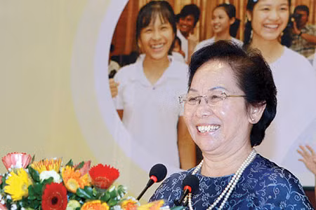 Phó Chủ tịch nước Nguyễn Thị Doan phát biểu tại diễn đàn. Ảnh: TTXVN.