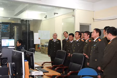 Thượng tướng Đặng Văn Hiếu, Ủy viên TW Đảng, Thứ trưởng Thường trực Bộ Công an đến thăm, chúc Tết, kiểm tra công tác của các Tổ sản xuất chương trình và phát sóng của ANTV.