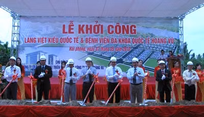 Lễ Khởi công Làng việt kiều quốc tế tại Hải Phòng.