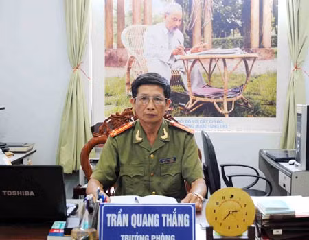 Đại tá Trần Quang Thắng – Trưởng phòng ANĐT Công an TP Cần Thơ.