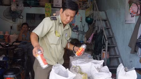 Hiện trường vụ sang chiết ga trái phép.