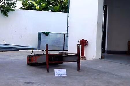 Hiện trường xảy ra vụ tai nạn lao động.