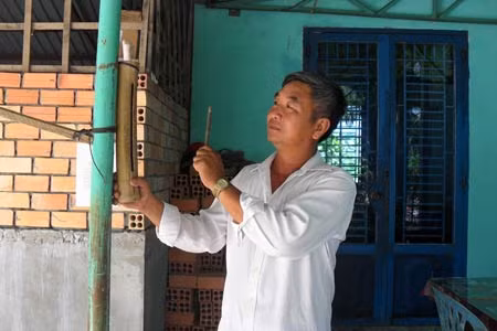 Mô hình “Tiếng mõ an ninh” ở xã Thuận Hưng, huyện Long Mỹ (Hậu Giang).
