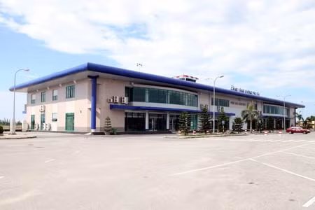 Một góc sân bay quốc tế Phú Bài, Huế.