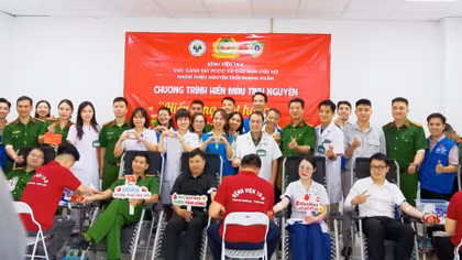 Hơn 100 cán bộ, chiến sĩ, bác sĩ Công an hiến máu để trao sự sống