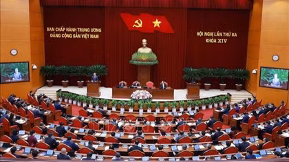 Thông cáo báo chí về ngày làm việc thứ tư Hội nghị Trung ương 3, khóa XIV