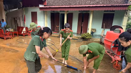 Nước rút đến đâu Công an hỗ trợ người dân khắc phục đến đó