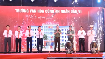 Công bố thành lập Trường Văn hóa CAND VI tại Nghệ An