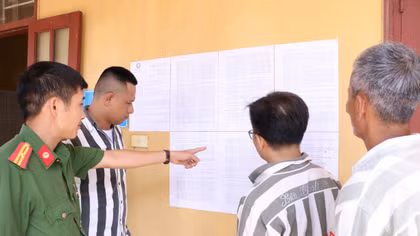 Thăm “lớp học hành trang” của phạm nhân trước ngày đặc xá