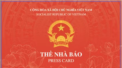 Bộ Văn hóa, Thể thao và Du lịch ban hành mẫu thẻ nhà báo 2026