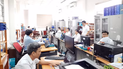 Văn phòng đăng ký đất đai tỉnh An Giang đang thực hiện chuẩn hóa, cập nhật dữ liệu đất đai.
