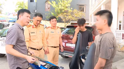 Xử phạt hơn 80 triệu đồng nhóm thanh, thiếu niên vi phạm giao thông