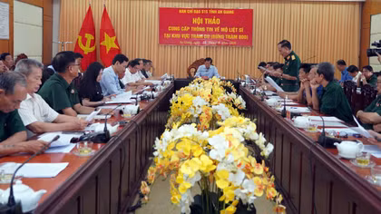 An Giang tổ chức hội thảo tìm kiếm mộ 300 liệt sĩ tại khu vực Rừng Tràm 800