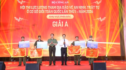 Bế mạc Hội thi lực lượng tham gia bảo vệ ANTT ở cơ sở khu vực phía Bắc