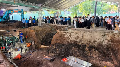 Phát hiện và quy tập được 150 bộ hài cốt liệt sĩ tại công viên Lê Thị Riêng