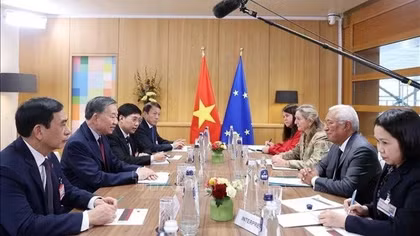 Tổng Bí thư, Chủ tịch nước Tô Lâm hội đàm với Chủ tịch Hội đồng châu Âu António Costa