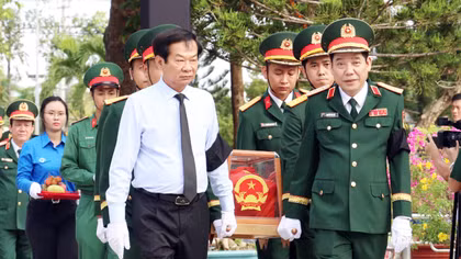 TP Cần Thơ tổ chức lễ truy điệu, an táng 38 hài cốt liệt sĩ 
