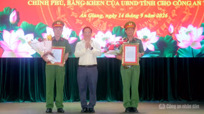 Phó Thủ tướng Thường trực Chính phủ gửi Thư khen Công an tỉnh An Giang